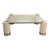 Postmodern Chrome Glass and Lacquered Legs Karl Springer Coffee Table For Sale