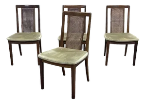 Teak Chairs with Canné File from the G-Plan, 1970s, Set of 4