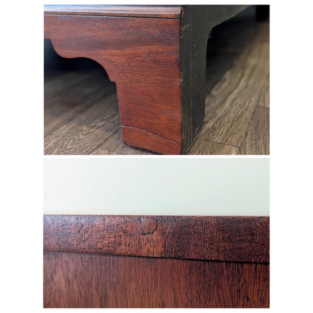 Pair of 1950's Mahogany 3-Drawer Bachelor's Chests by Heritage Henredon For Sale - Image 13 of 14