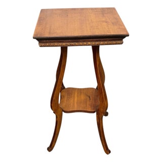 Antique Two Tier Side, Drink Table For Sale