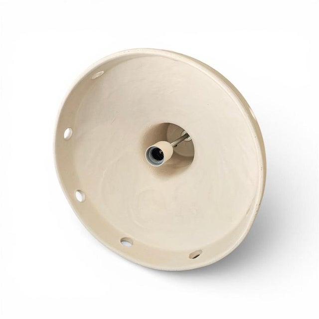 Matte Glazed Ceramic Hanging Lamp, 1970s For Sale - Image 8 of 18