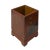 This is a handmade Chinese accent decorative box holder made of wood and finished with a distressed brick red base color....