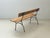 Wood Garden Bench with Delicate Cast Iron Frame and Wooden Slats, 1950s For Sale - Image 7 of 16
