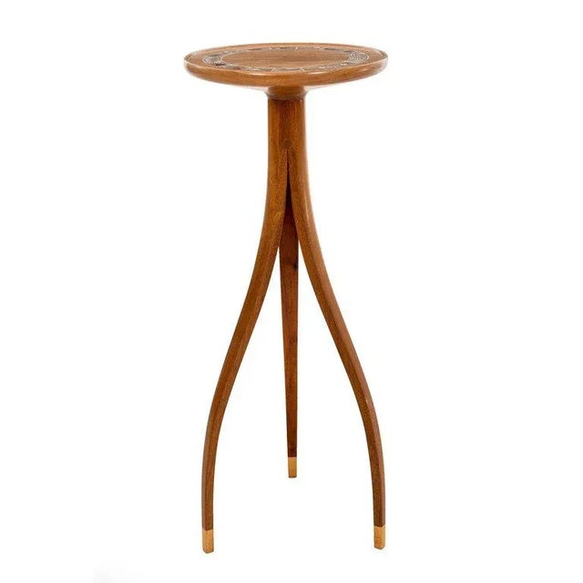 Wood 1990s American Modern Pedestal Table For Sale - Image 7 of 8