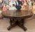 Circular Walnut Dining Room Table For Sale - Image 9 of 9