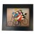 Signed Joyce Roybal Original Oil Painting Cyclists 9” X 7.5” Vintage Folk Art For Sale