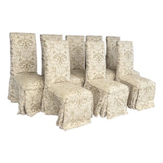 Sunrise Home Slipper Style Dining Side Chairs, Set of Eight For Sale