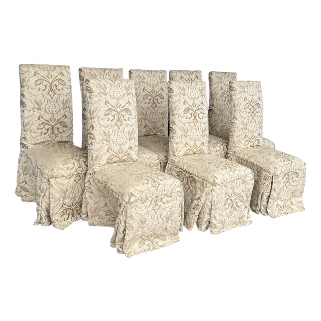 Sunrise Home Slipper Style Dining Side Chairs, Set of Eight For Sale