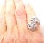 Louis Vuitton LV Monogram Signature Diamond Fusion White Gold Ring, Size 5.75 For Sale - Image 11 of 12