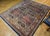 Persian Vintage Kerman Style Room Size Rug, Handwoven Geometric Pattern, Navy & Burgundy, 8’ X 10’ For Sale - Image 3 of 12