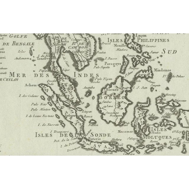 Antique Map of India and the East Indies and the Philippines For Sale - Image 3 of 6