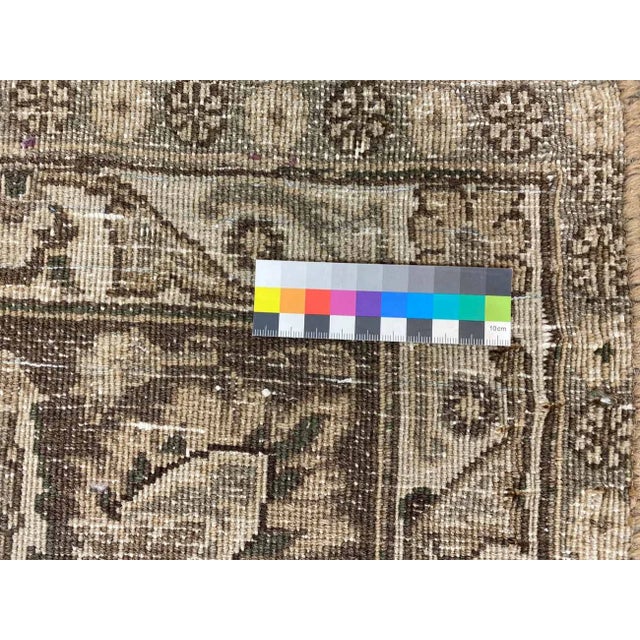 Brown Vintage Middle Eastern Hand-Knotted Rug For Sale - Image 8 of 9