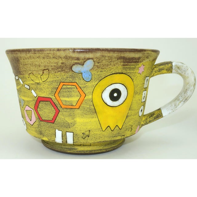 Early 21st Century Masa Sasaki Japanese Art Pottery Mugs Cups, a Pair For Sale - Image 5 of 15
