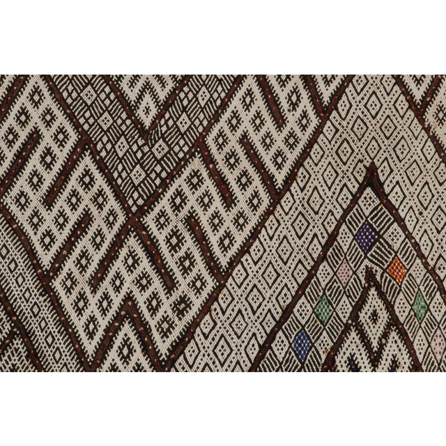 Traditional Vintage Zayane Moroccan Kilim and Runner Rug, in Berber Style, From Rug & Kilim For Sale - Image 3 of 7