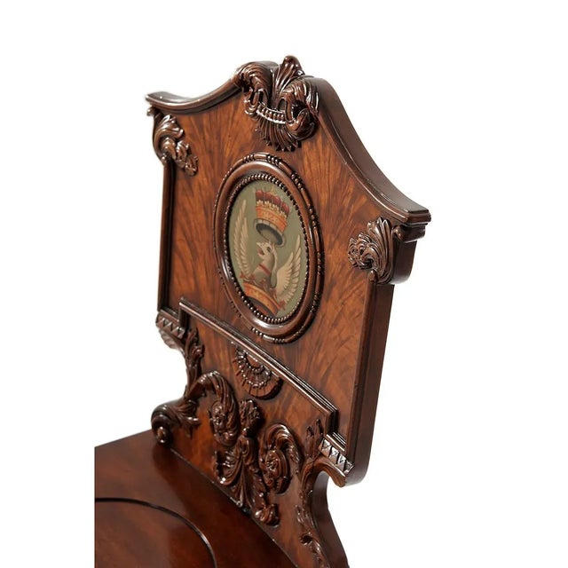 English Mahogany Hall Chair For Sale - Image 4 of 6