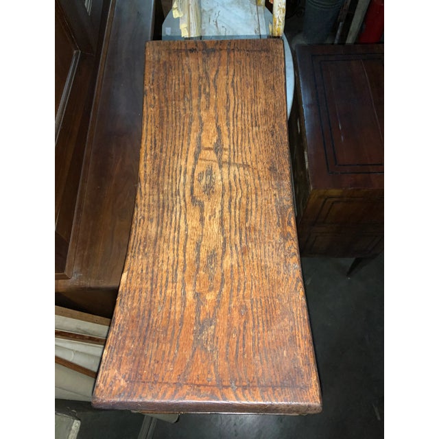 Early 19th Century Early 19th Century Petite Carved Wood Saddle Stool For Sale - Image 5 of 8