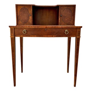 Spanish Writing Desk With Upper Cabinets, 1940s For Sale