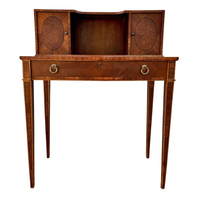 Spanish Writing Desk With Upper Cabinets, 1940s For Sale