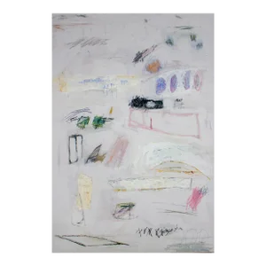 " a Blur of Necessary Travels, Events and Return to Form" Original Abstract Painting by Brian Jerome