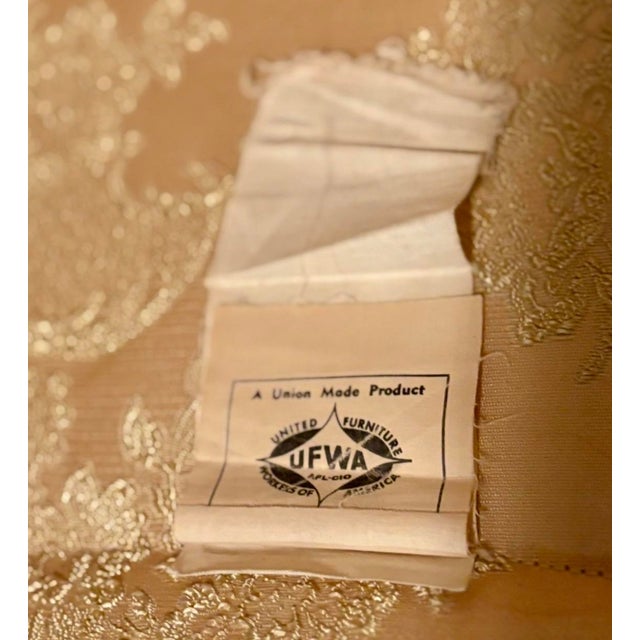 An exceptional mid-20th century American Victorian Rococo Revival curved sectional sofa, dating to the early–mid 1950s and...