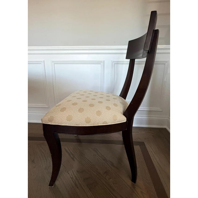 Contemporary Ethan Allen Klismos Dining Side Chairs- Set of 6 For Sale - Image 3 of 12