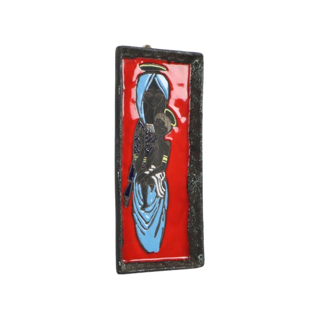 1960s Vintage Wall Sculpture in Ceramic, Italy, 1960s For Sale - Image 5 of 11