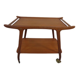 Danish Organic Teak Tea Cart, 1960s For Sale