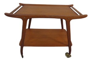 Danish Organic Teak Tea Cart, 1960s