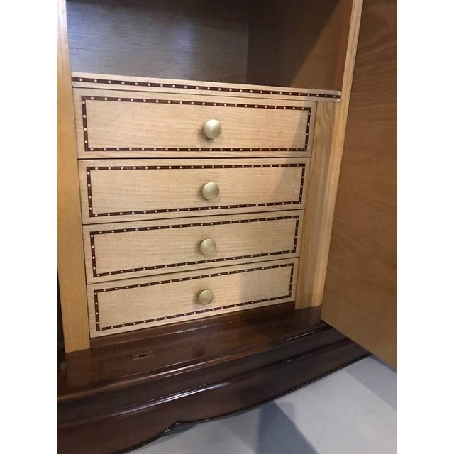 French Art Deco Four Door Buffet in the Style of Jules Leleu For Sale In New York - Image 6 of 11