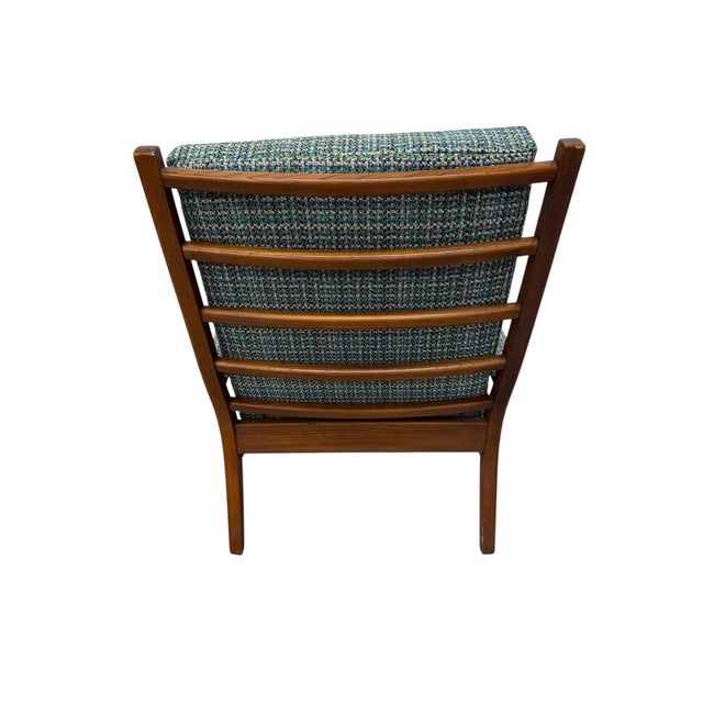 Mid-Century Danish Modern Teak Ladder Back Arm Chair - Restored! For Sale In Philadelphia - Image 6 of 8