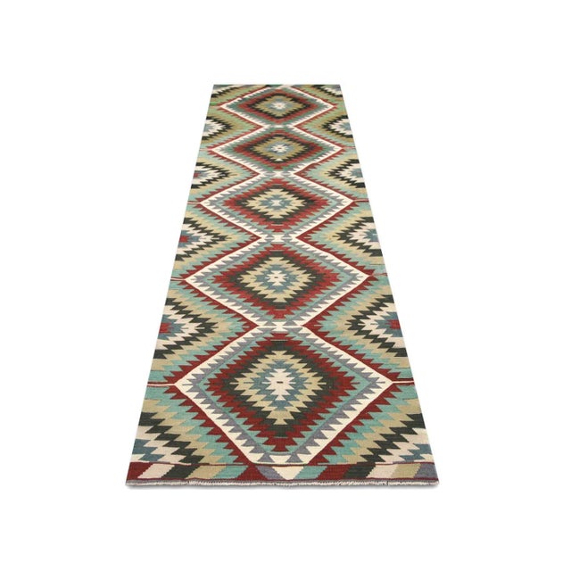 1960s 1960s Turkish Kilim Runner For Sale - Image 5 of 6