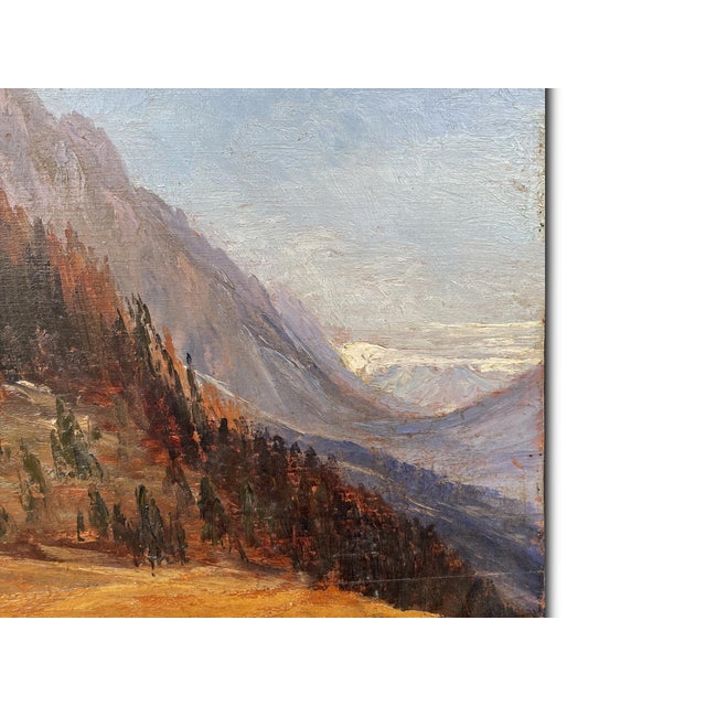 Marcelliano Canciani, Monte Tuglia, 1890s, Oil Painting on Panel, Framed For Sale - Image 4 of 13