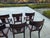 Vintage Klismos Style Solid Walnut Dining Chairs - Set of 10 For Sale - Image 17 of 17