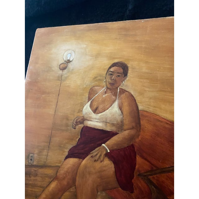 Chelsie Kirkey "Ayanna" Contemporary African American Portrait Oil Painting, 2023 For Sale In Miami - Image 6 of 12