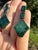 1970s Circa 1970s Malachite & 970 Silver Articulated Drop Earrings With 14k Gold Posts, Pair For Sale - Image 5 of 18