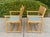 Late 20th Century Pair of Vintage Rattan McGuire Directors Style Armchairs, Newly Upholstered Sunbrella Seats For Sale - Image 5 of 10