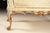 Italian Antique Gilt Carved Upholstered Bench With Floral Fabric For Sale - Image 6 of 7