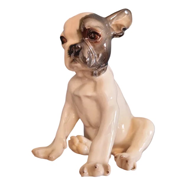 French Bulldog Puppy Figurine from Nymphenburg For Sale