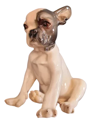 French Bulldog Puppy Figurine from Nymphenburg