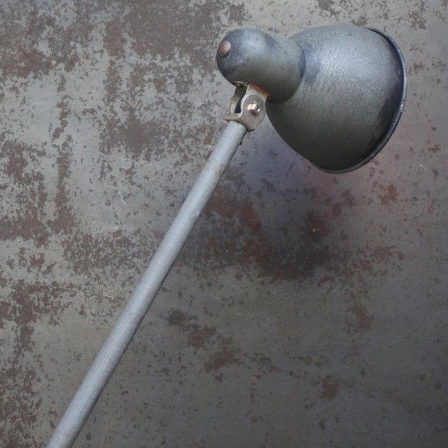Mid-Century Modern Vintage Industrial French Table Clamp Lamp For Sale - Image 3 of 9