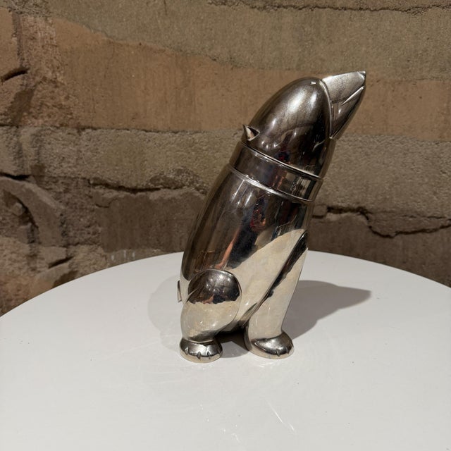Mid Century Modern Polar Bear Cocktail Shaker Art Deco Style For Sale - Image 9 of 13