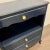 Traditional 1970s Drexel Navy Lacquered Hutch / Server For Sale - Image 3 of 7