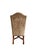 Vintage Chairish Title French Provincial Carved Wood & Leather High-Back Side Chair For Sale - Image 4 of 8