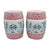 Late 20th Century Late 20th Century Pair of Famille Rose Porcelain Garden Stools With Floral and Figural Motifs For Sale - Image 5 of 11