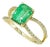 Emerald Ring in 14 Karat Gold, Size 5 For Sale