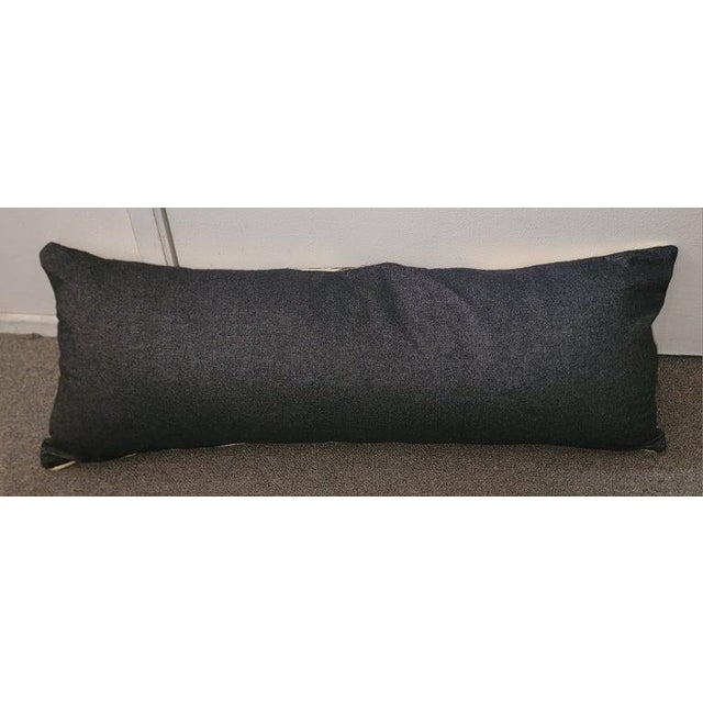1950s Mexican Weaving Bolster Pillow For Sale - Image 5 of 5