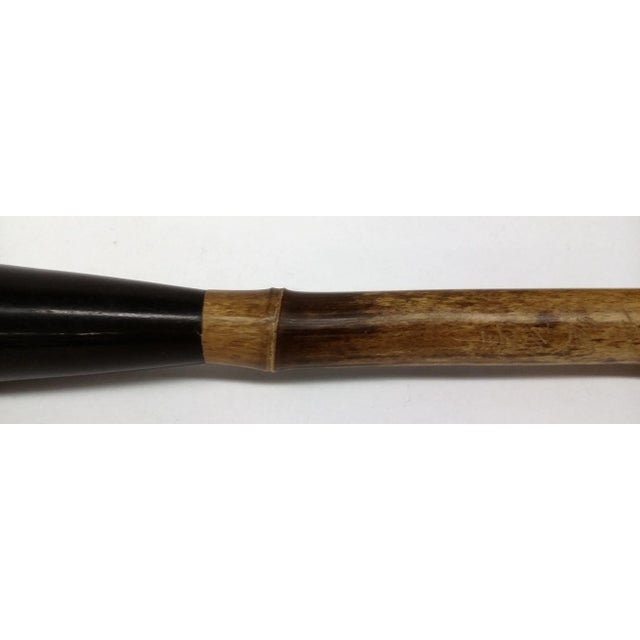 Perfectly preserved, this brush is a beauty. The long blond natural hair brush is stunning attached to the Bamboo Handle....