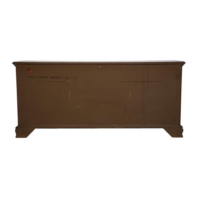 Thomasville Furniture Collector's Cherry Traditional Style 72" Triple Door Dresser For Sale - Image 13 of 15