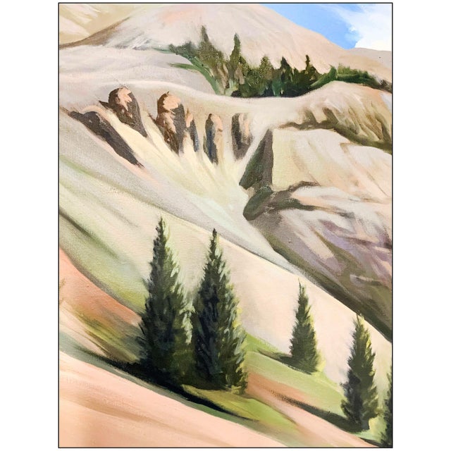 Lowell Nesbitt 1975 Animas Valley, Colorado II Oil Painting Lowell Nesbitt For Sale - Image 4 of 6