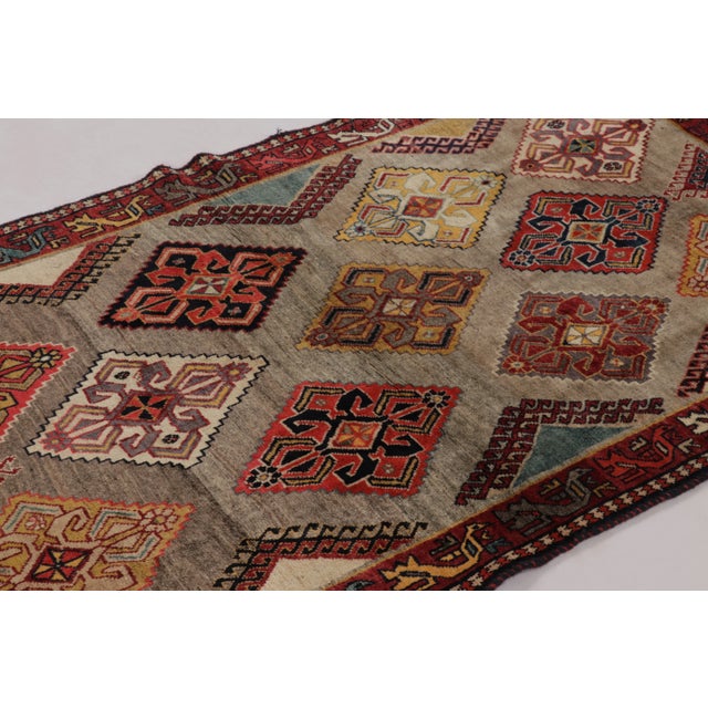 Rug & Kilim Vintage Gabbeh Wool Rug With Medallions by Rug & Kilim, Afghanistan, 1950-1959 For Sale - Image 4 of 12